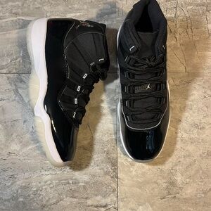 Black and White High-Top Sneakers